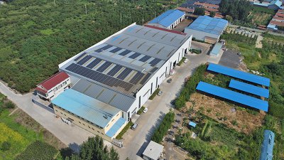 Factory Aerial Panoramic Top View