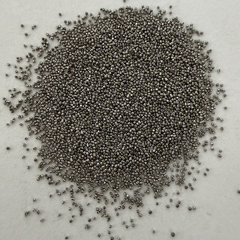Carbon steel shots specification: 80#, Diameter: 0.4mm